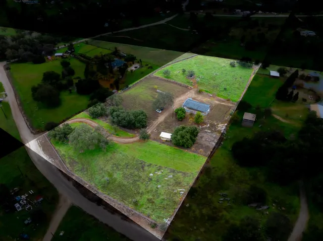 a view of a garden from a balcony