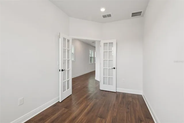 wooden floor in an empty room