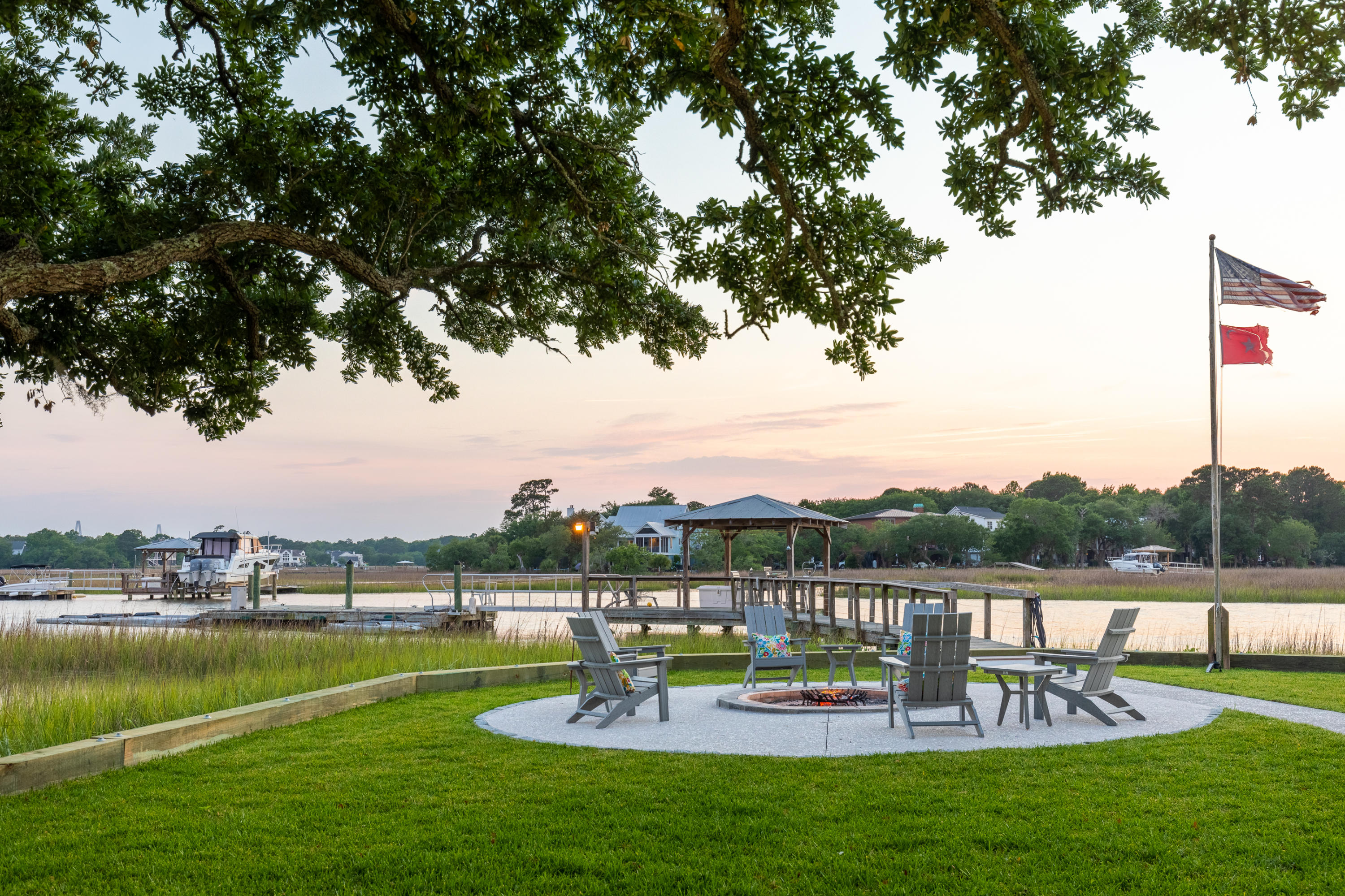 1259 South Barksdale Road Mount Pleasant, SC 29464 - Photo 38 of 91 New Waterfront Fire Pit