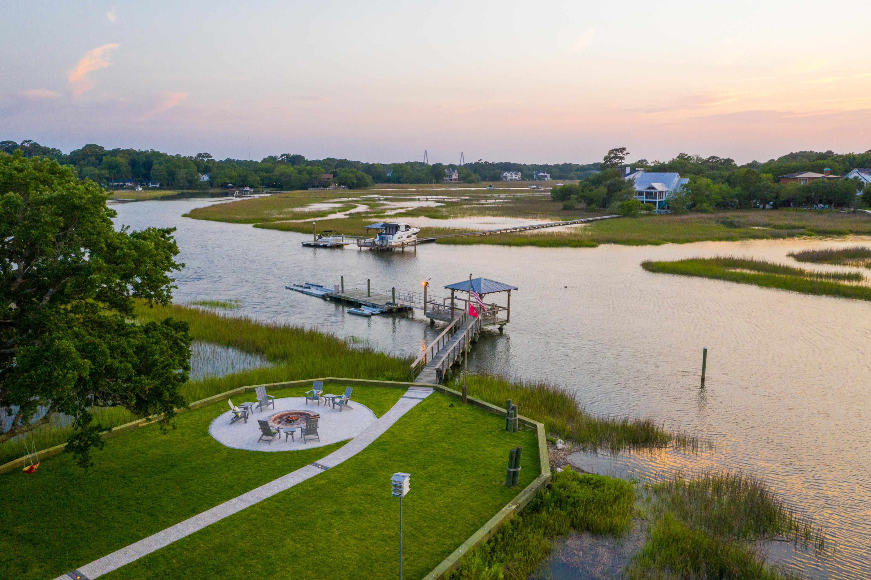 1259 South Barksdale Road Mount Pleasant, SC 29464 - Photo 9 of 91 Waterfront Fire Pit
