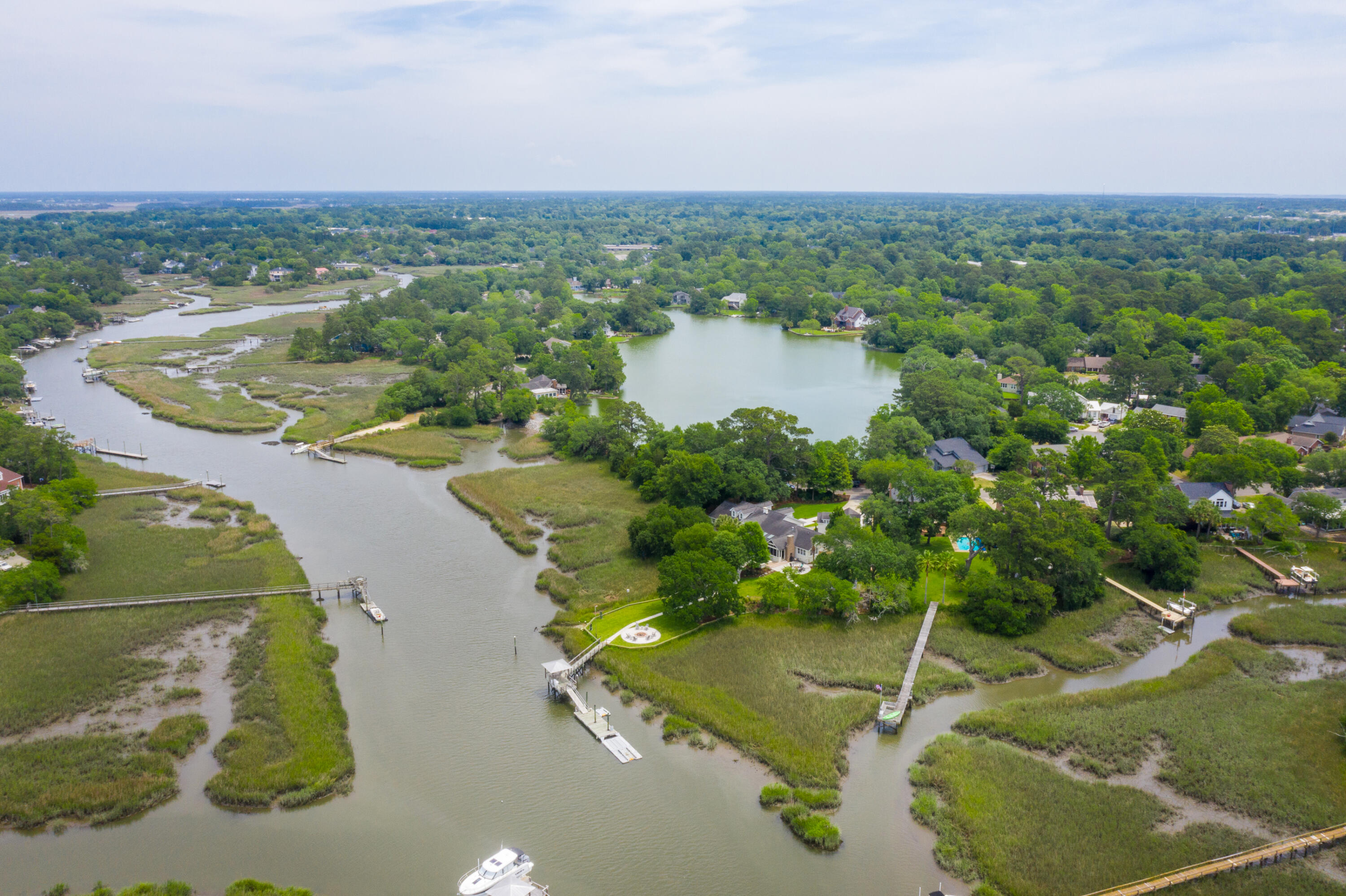 1259 South Barksdale Road Mount Pleasant, SC 29464 - Photo 85 of 91 Lake Wakendaw in the Front Yard