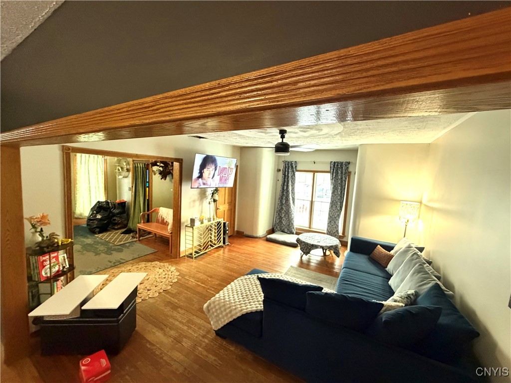 441 Neal Road Lincklaen, NY 13124 - Photo 28 of 49 view of living room from stairs