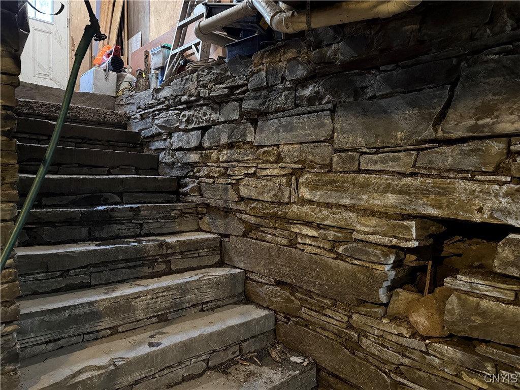 441 Neal Road Lincklaen, NY 13124 - Photo 29 of 49 entrance to basement awesome stone work