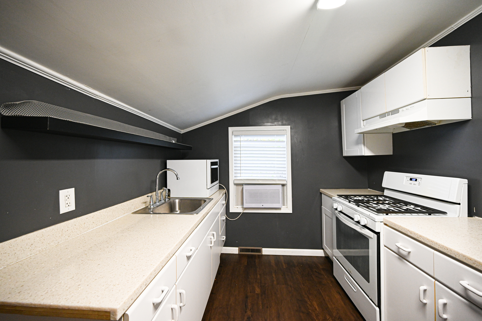 219 South 7th Street DeKalb, IL 60115 - Photo 17 of 30 a kitchen with a stove and a microwave