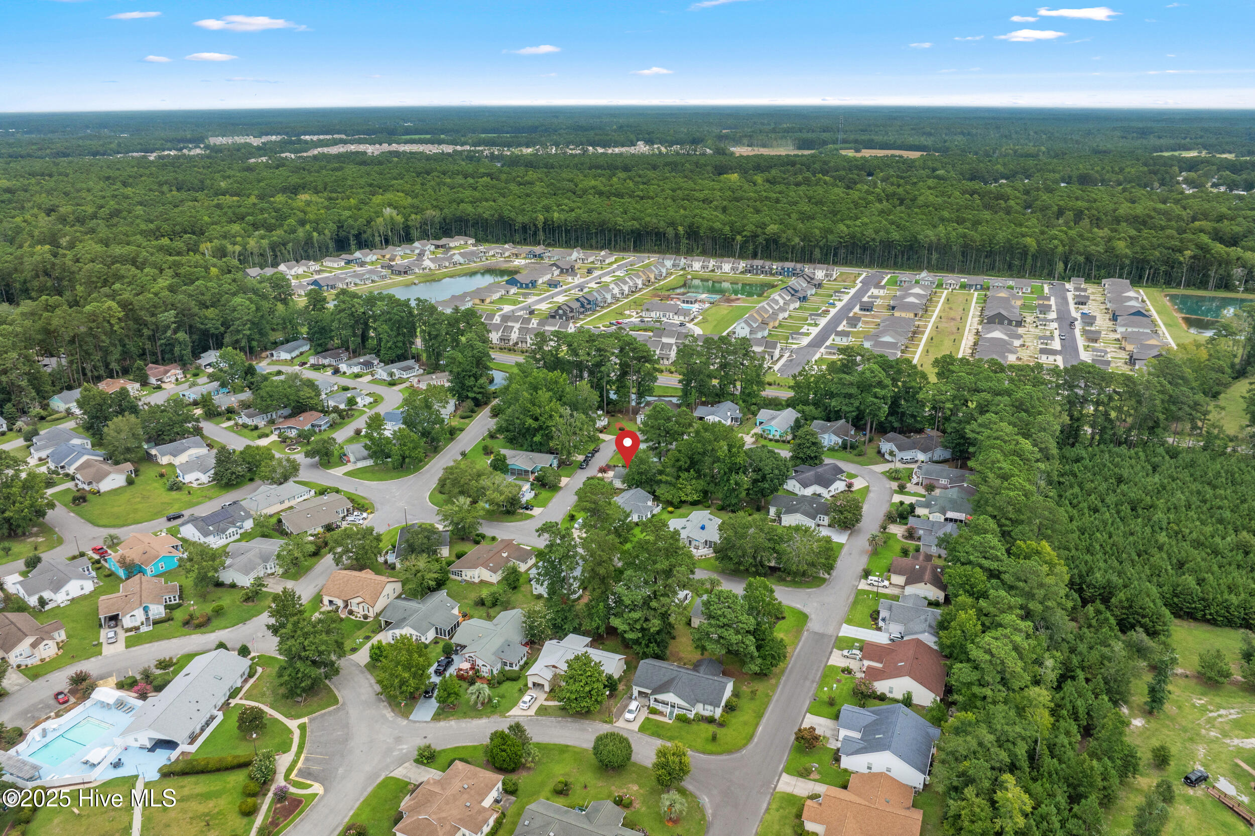 396 Deer Path Calabash, NC 28467 - Photo 26 of 33 The red pin marks the location of 396 Deer Path.