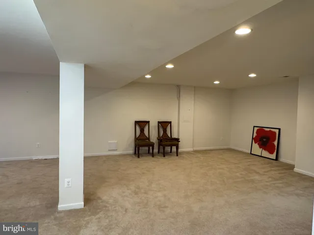 a view of work space with windows