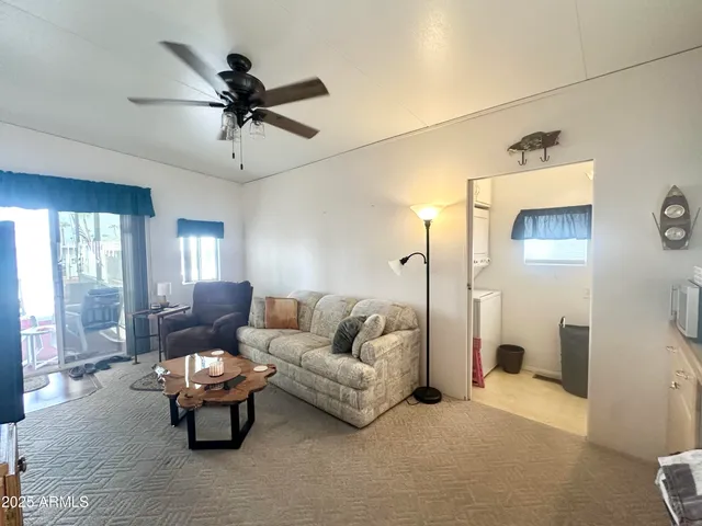a view of a terrace with sitting area