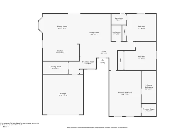 $545,000 | 20104 West Val Vista Boulevard, Casa Grande, AZ 85122