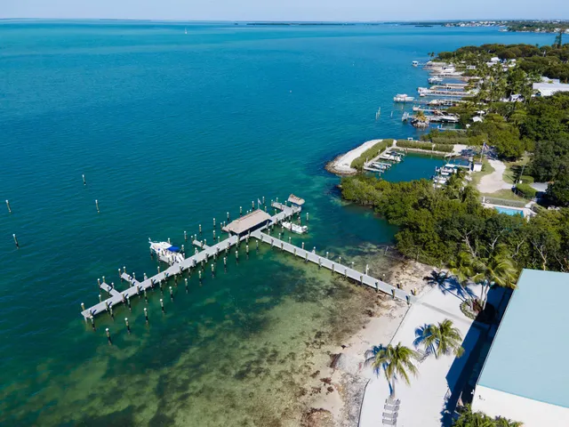 view of a lake with an outdoor space