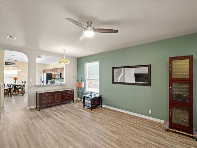 a view of an empty room