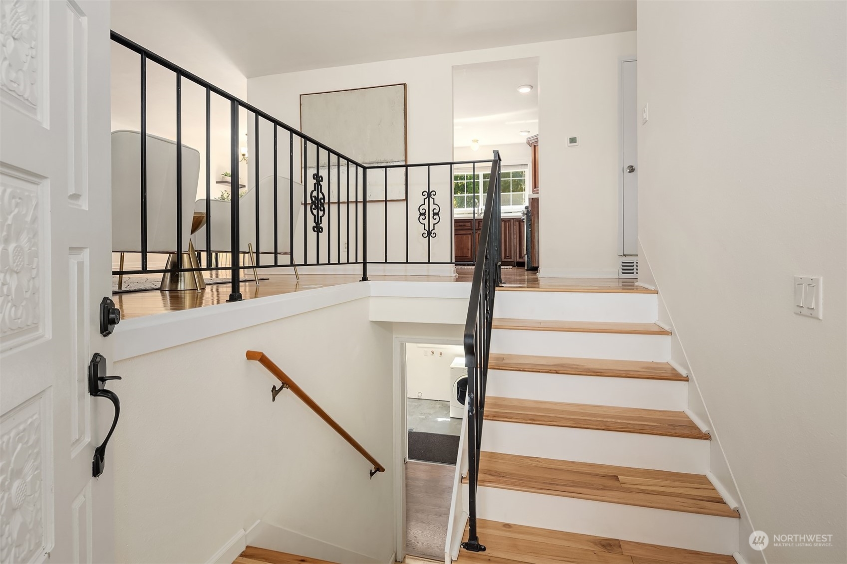20211 Southeast 157th Street Renton, WA 98059 - Photo 18 of 38 a view of staircase with white walls and a window