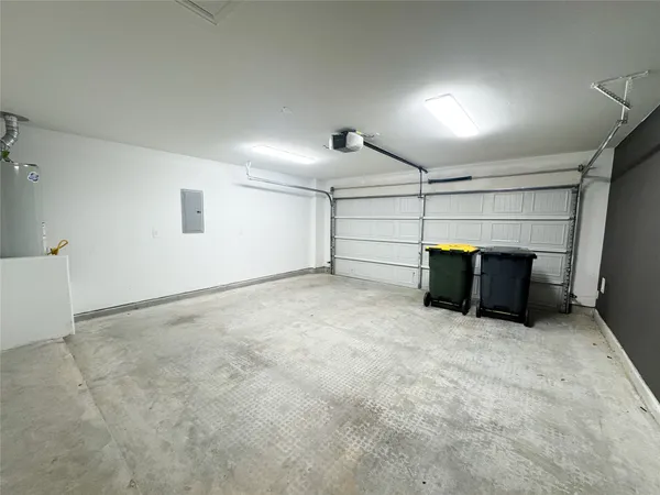 a view of a garage
