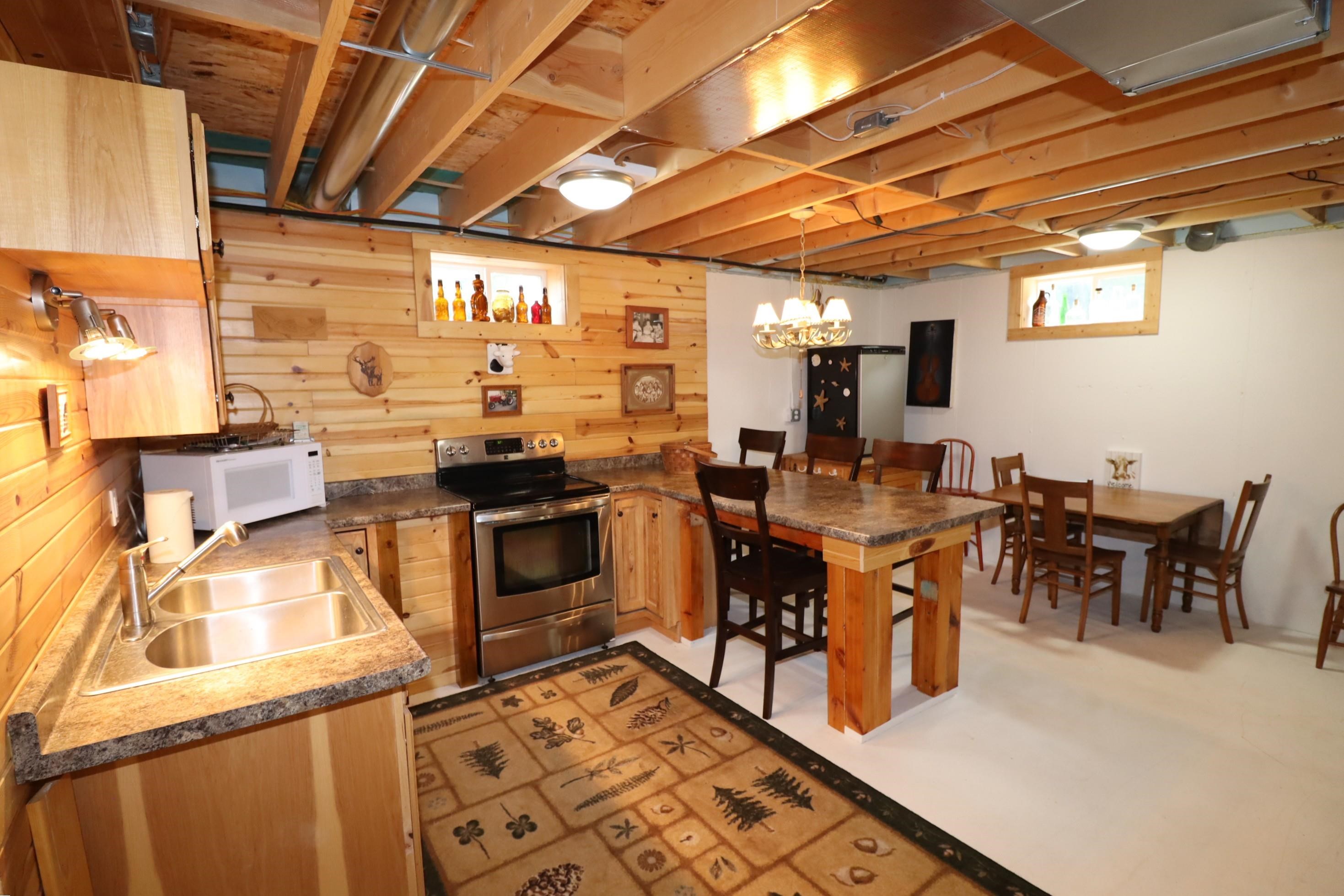 58715 Noid Road Mason, WI 54856 - Photo 50 of 89 Lower Level Kitchenette