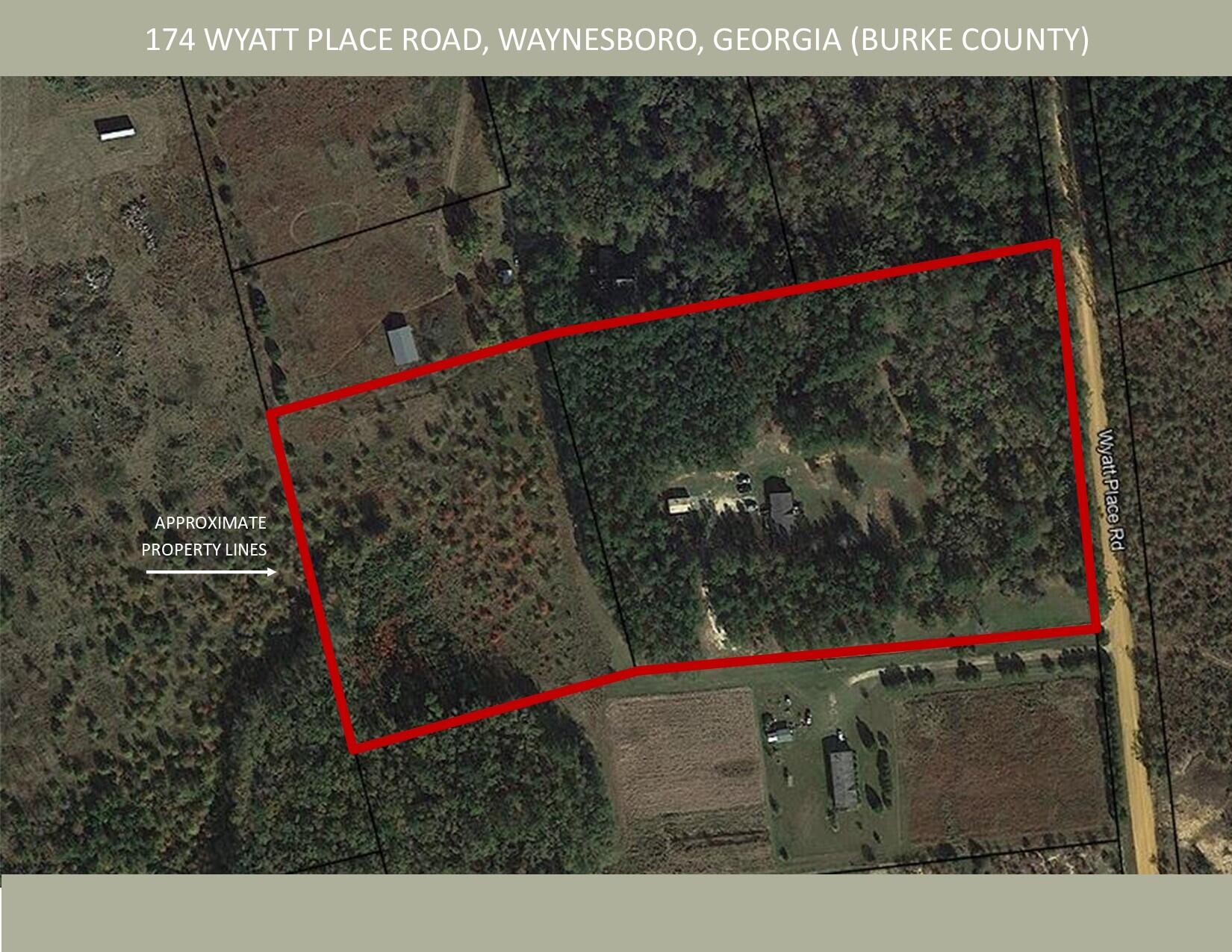 174 Wyatt Place Road Waynesboro, GA 30830 - Photo 2 of 30 Property line_174 Wyatt Place Rd