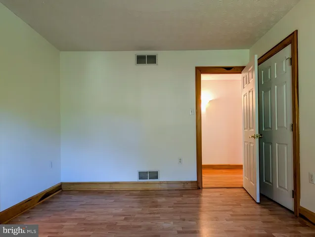 a view of a wooden door