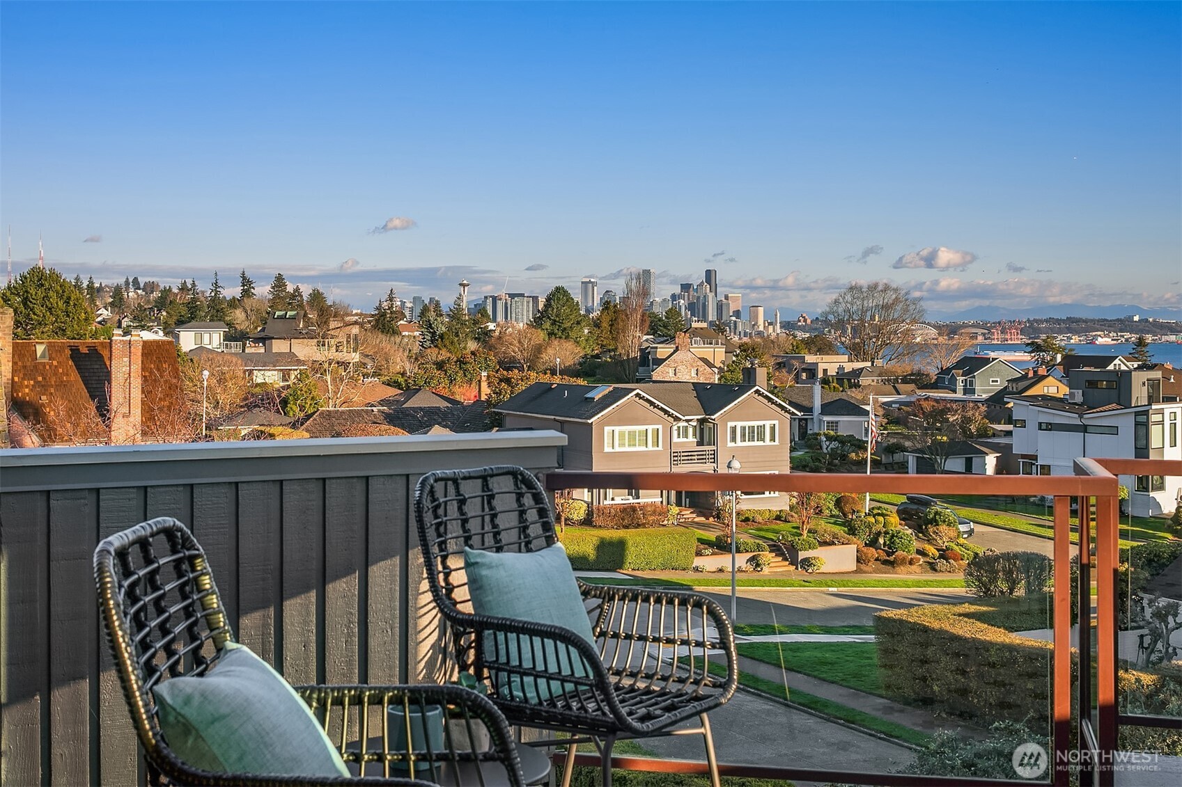 2016 Constance Drive West Seattle, WA 98199 - Photo 29 of 40 a view of a chairs and table on the terrace
