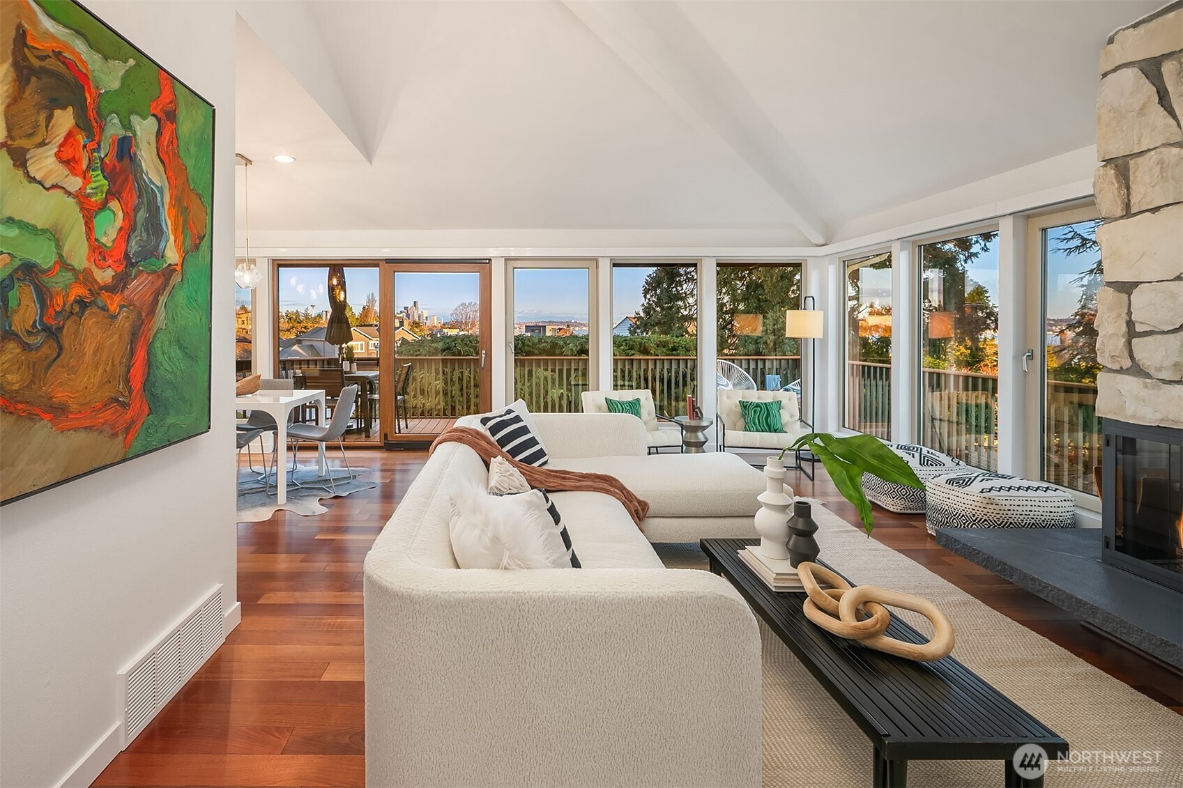 2016 Constance Drive West Seattle, WA 98199 - Photo 7 of 40 a living room with furniture and a floor to ceiling window