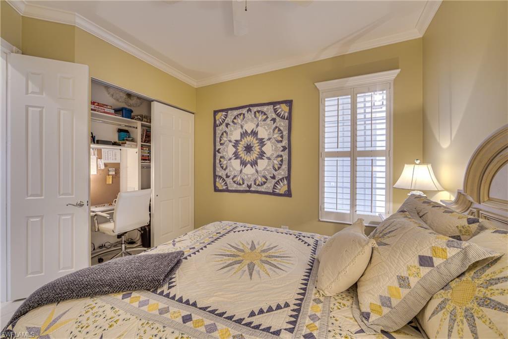 3020 Ellice Way Naples, FL 34119 - Photo 15 of 26 Guest Bedroom 2 has a closet converted into a home office/desk (Can easily be converted back too)