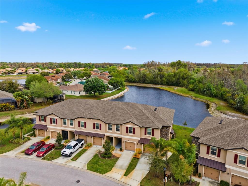 8606 Reedville Street New Port Richey, FL 34654 - Photo 59 of 100 an aerial view of residential houses with outdoor space and street view