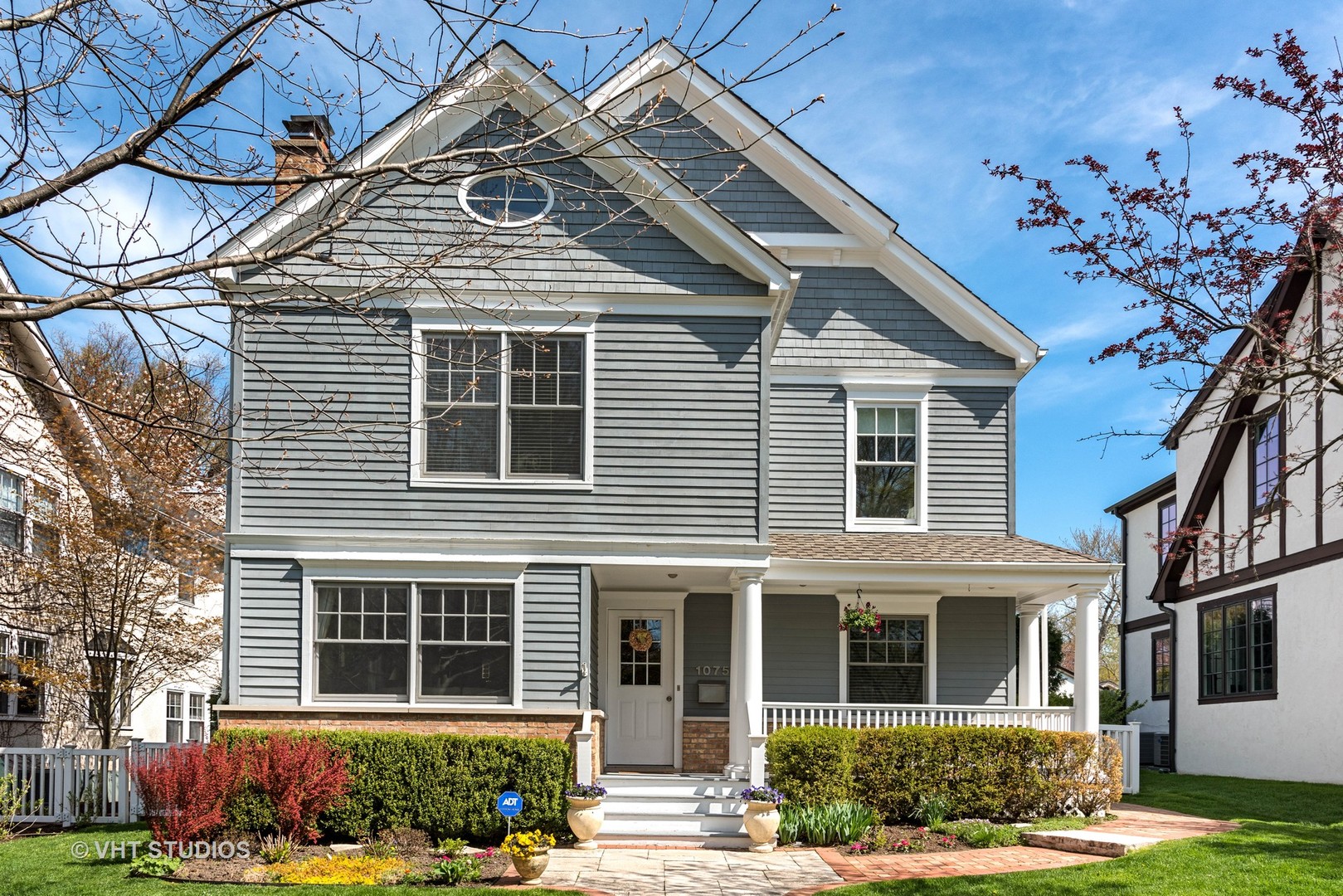 a front view of a house