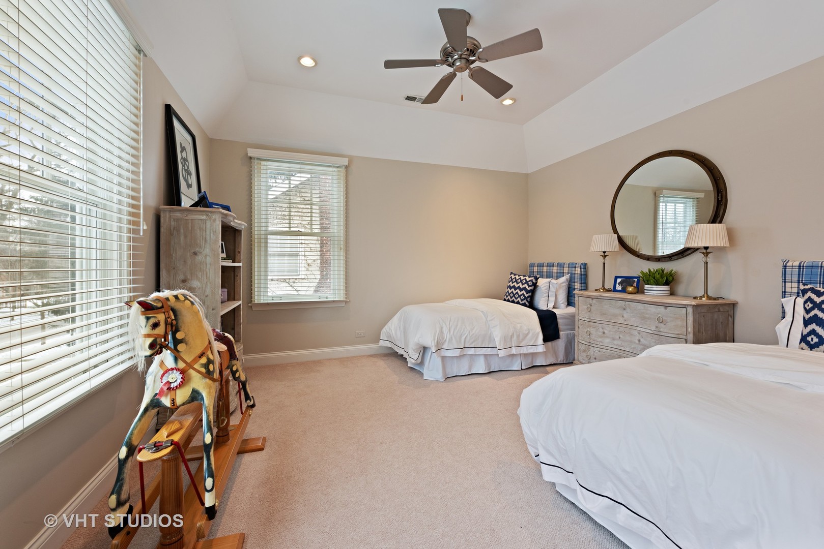 1075 Elm Street Winnetka, IL 60093 - Photo 25 of 40 a bedroom with two beds and windows