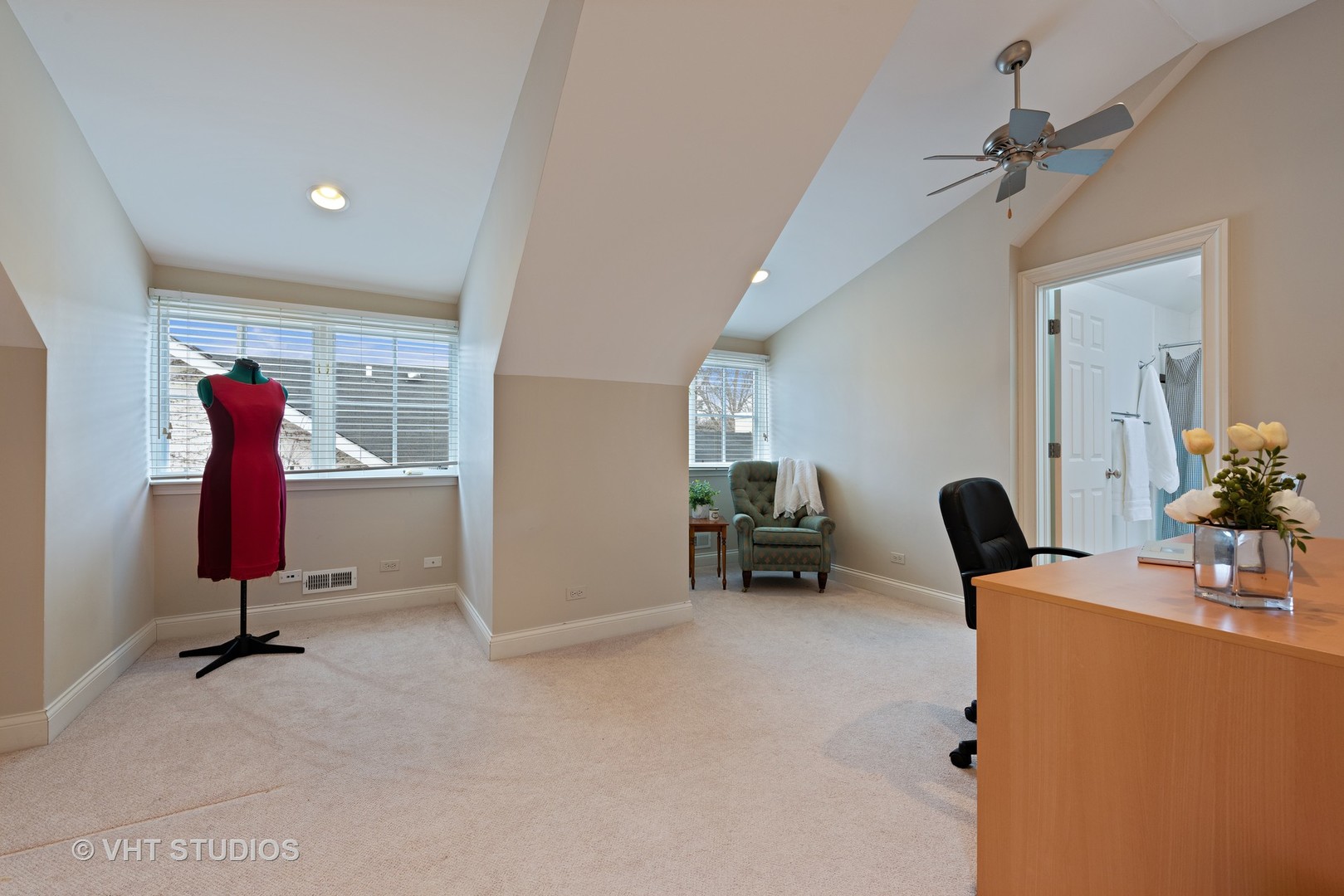1075 Elm Street Winnetka, IL 60093 - Photo 30 of 40 a view of a workspace with furniture and a window