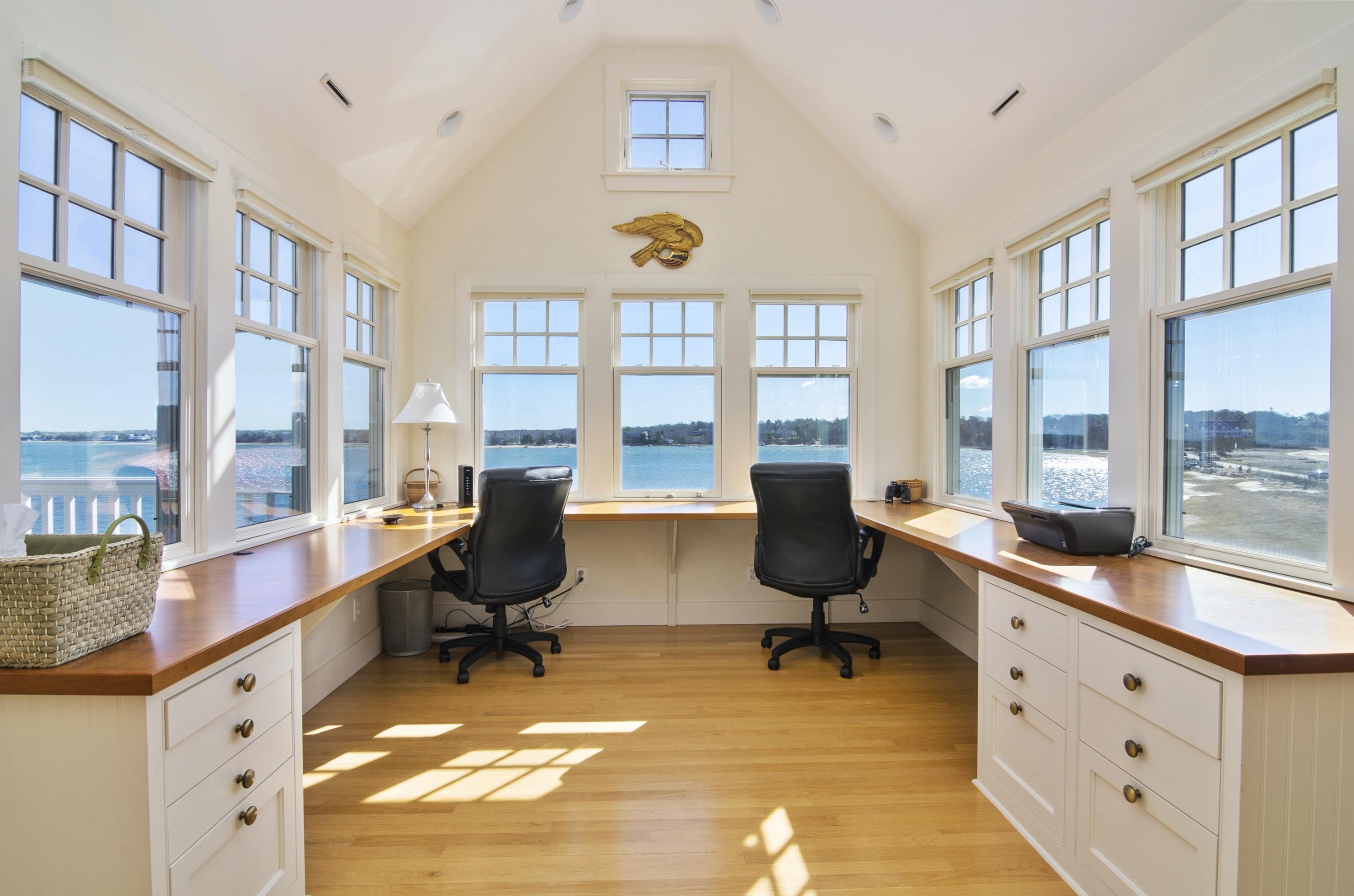 352 Scraggy Neck Road Cataumet, MA 02534 - Photo 8 of 36 a view of a livingroom with workspace and a window