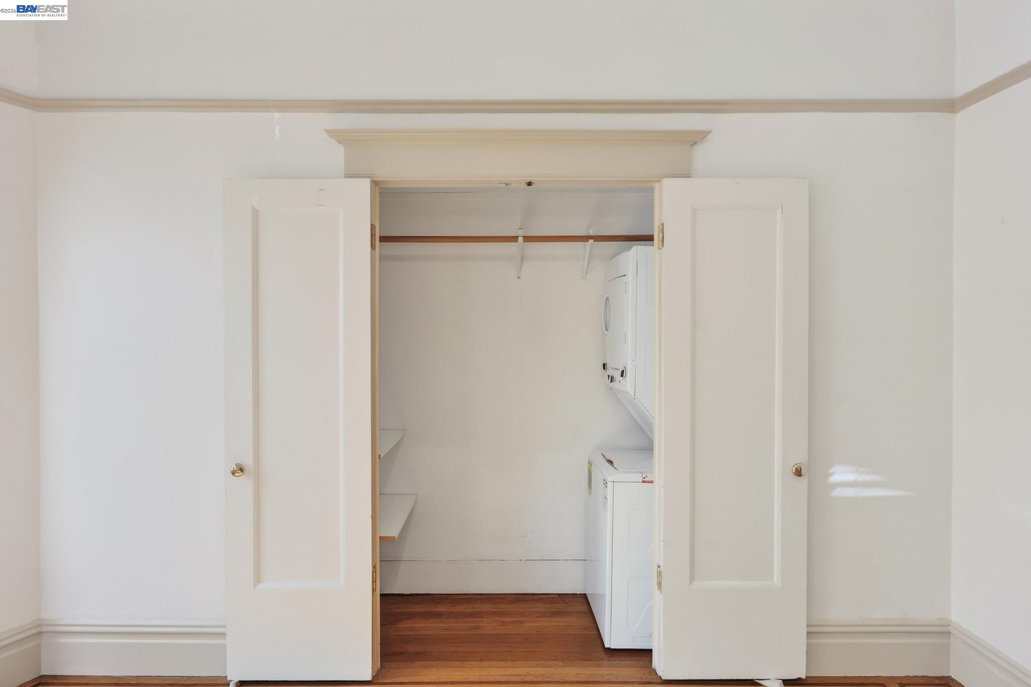 1835 Prince Street, Unit A Berkeley, CA 94703 - Photo 16 of 23 a view of walk in closet with wooden floor