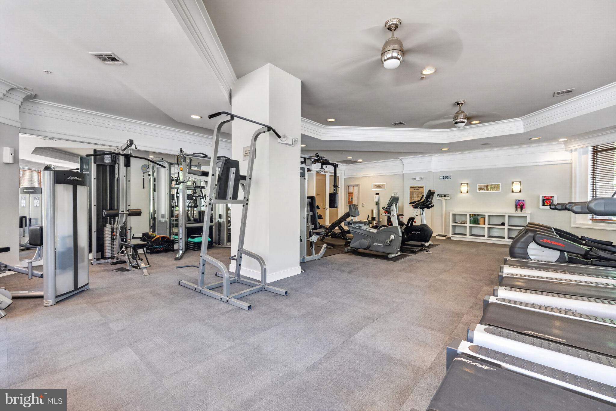 12000 Market Street, Unit 266 Reston, VA 20190 - Photo 27 of 49 Awesome Fitness Center with TVs