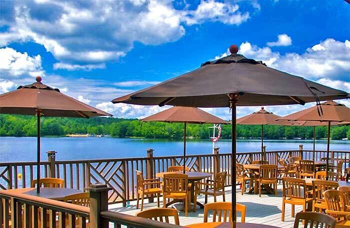 5515 Fox Run Road Pocono Pines, PA 18350 - Photo 47 of 54 lake-naomi-clubhouse-deck-overlooking-la