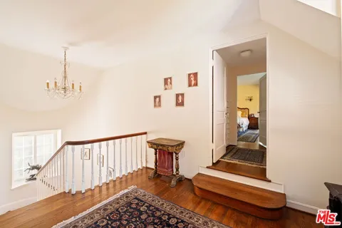 a view of a hallway with kids room