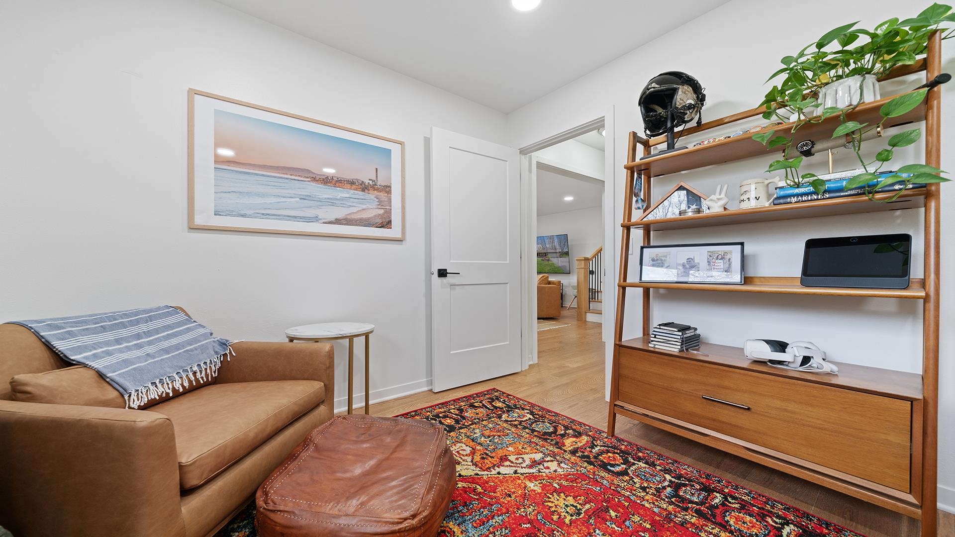 3075 East Water Road Byron, IL 61010 - Photo 31 of 46 a bedroom with furniture and a book shelf