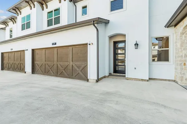 a view of an front door