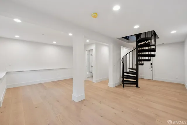 a view of an empty room