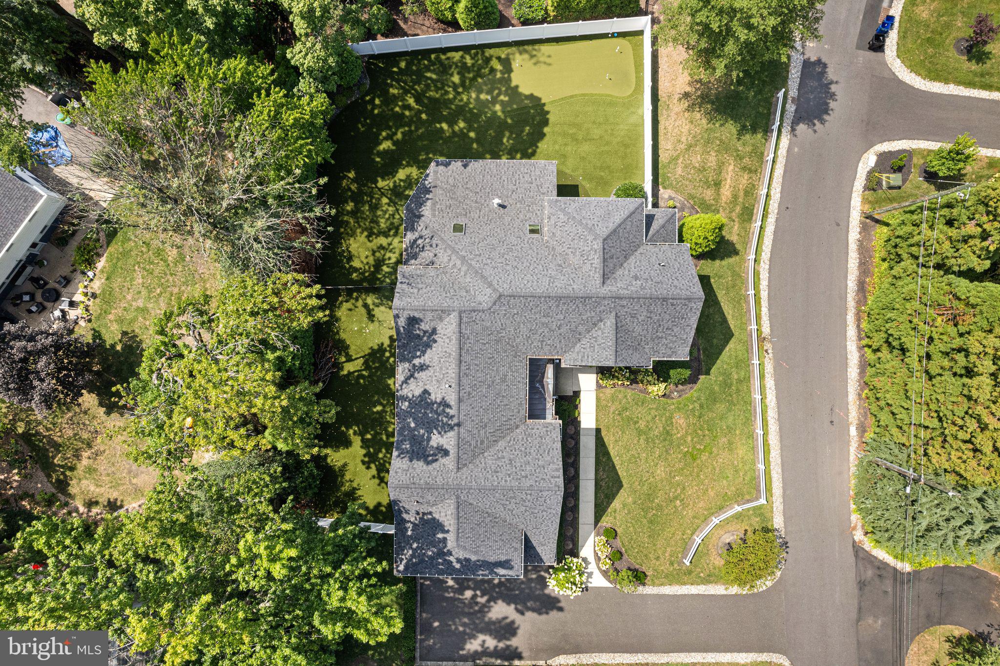 582 Jobel Drive Haddonfield, NJ 08033 - Photo 2 of 9 an aerial view of a house with a garden