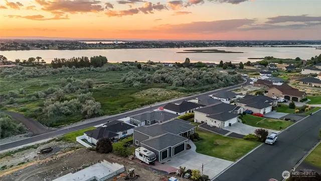 a view of city and mountain