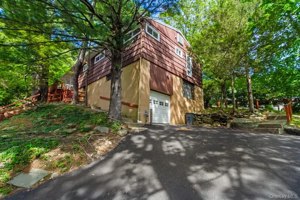 a view of a street with houses