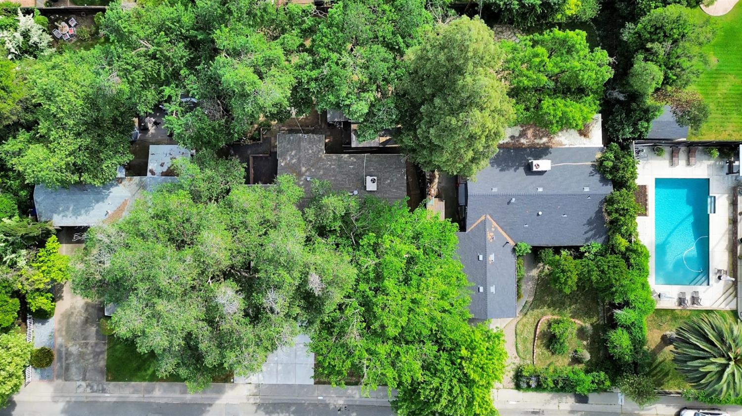 5262 Flagstone Street Carmichael, CA 95608 - Photo 10 of 31 an aerial view of house with yard and outdoor seating