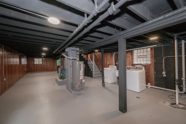 a view of a storage room