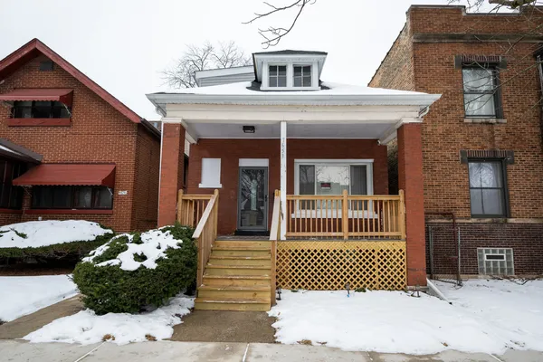 a front view of a house