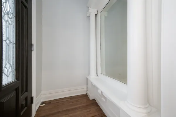 a view of closet area