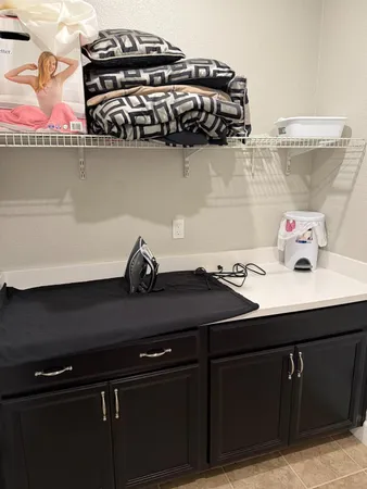 a view of wooden door