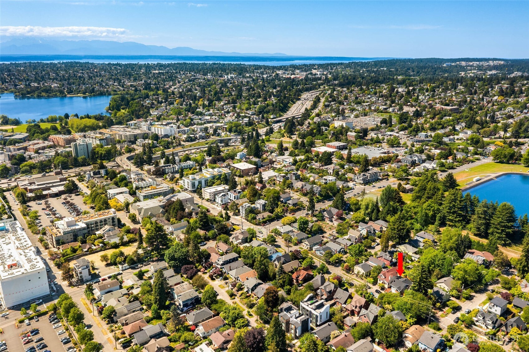 1312 Northeast 70th Street Seattle, WA 98115 - Photo 30 of 36 an aerial view of multiple house with outdoor space