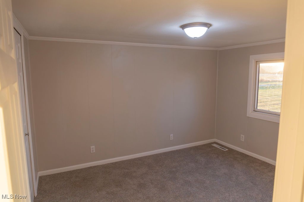 3448 Maple Road Jefferson, OH 44047 - Photo 22 of 25 Carpeted empty room with crown molding