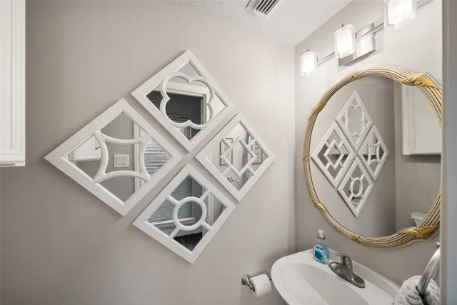 a view of a field with an trees