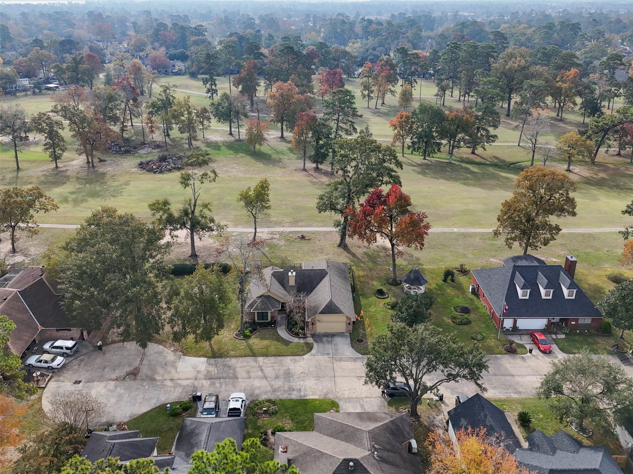 20256 Ivy Point Circle Humble, TX 77346 - Photo 34 of 36 an aerial view of residential house with outdoor space and lake view