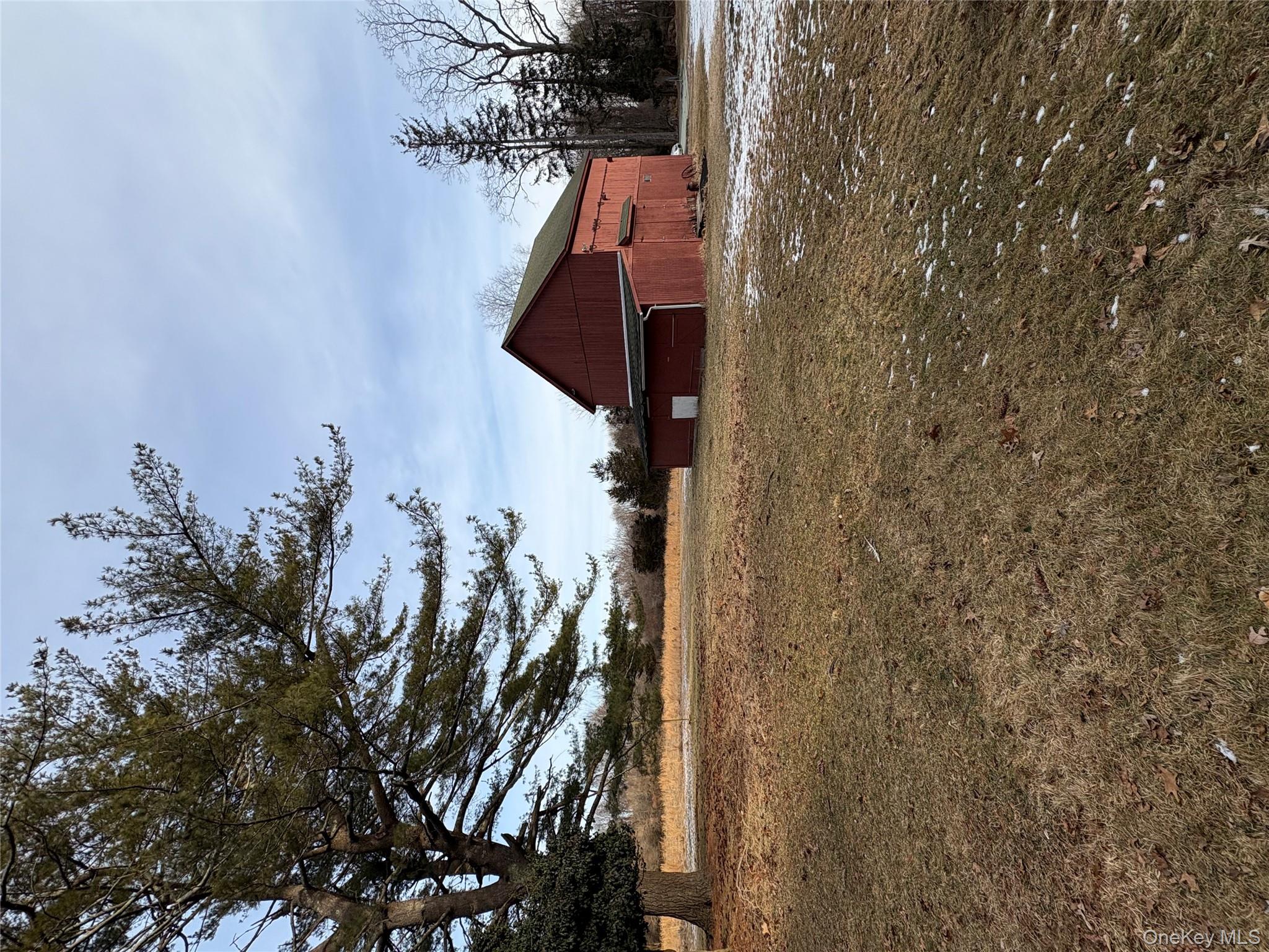 a backyard of a house