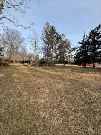 a view of yard with wooden floor