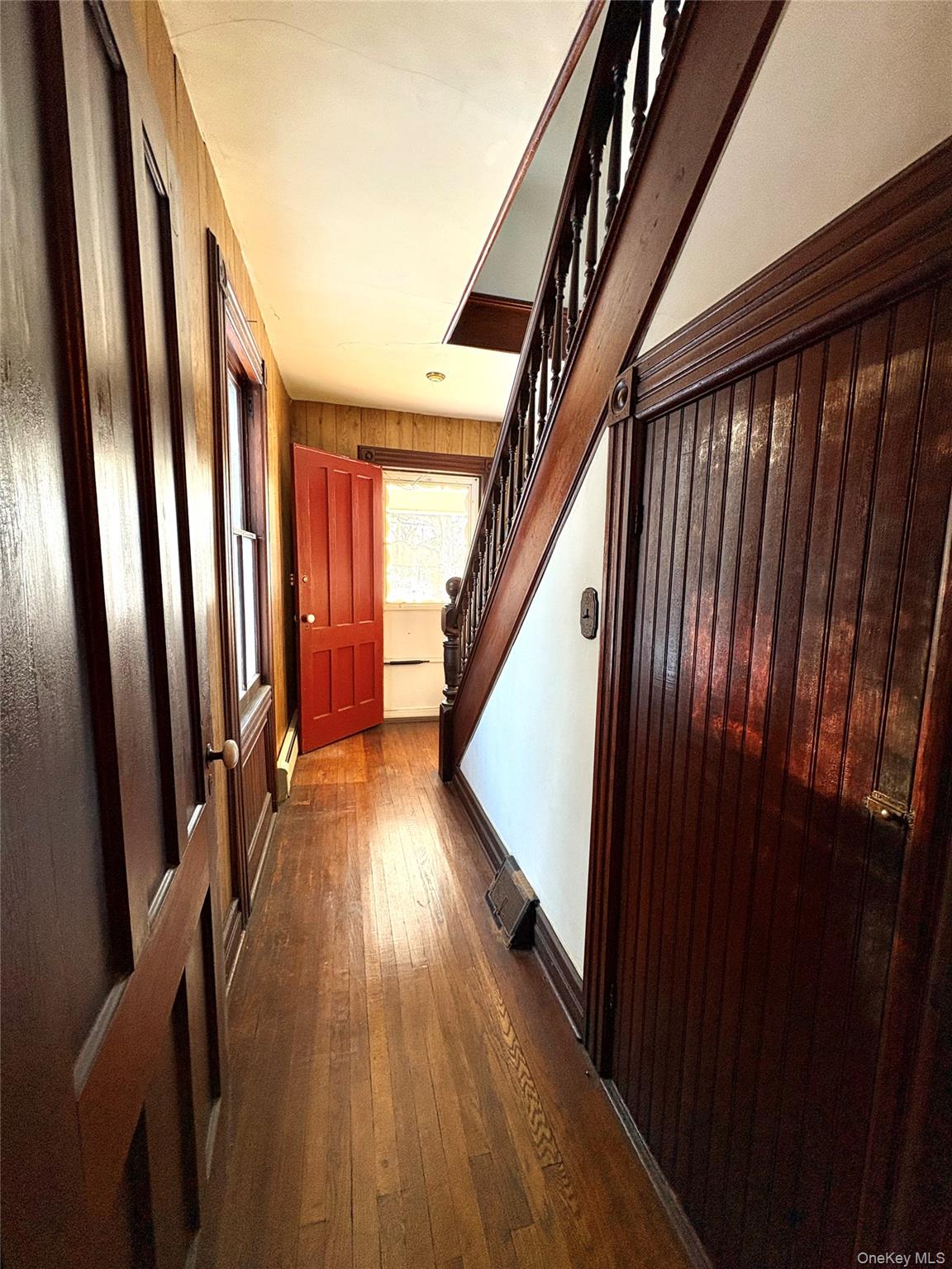 58 Coram Swezeytown Road Middle Island, NY 11953 - Photo 4 of 26 a view of outdoor space with wooden floor and stairs