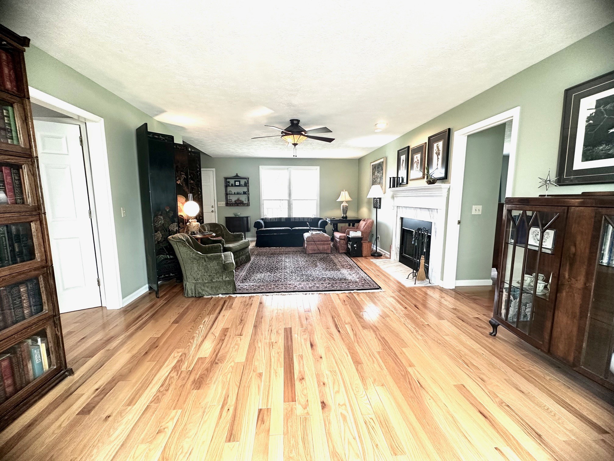 5292 Old Harding Road Franklin, TN 37064 - Photo 8 of 25 a living room with furniture and a fireplace
